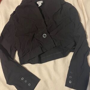 rue21 Black Cropped Single-Button Blazer